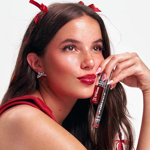 Sacheu Lip Liner STAY-N Peel Off Lip Stain — Long Lasting Waterproof Lip Tint with Hyaluronic Acid & Vitamin E — Transfer Proof Matte Finish, Vegan & Cruelty-Free (RED-Y OR NOT) thumbnail 9