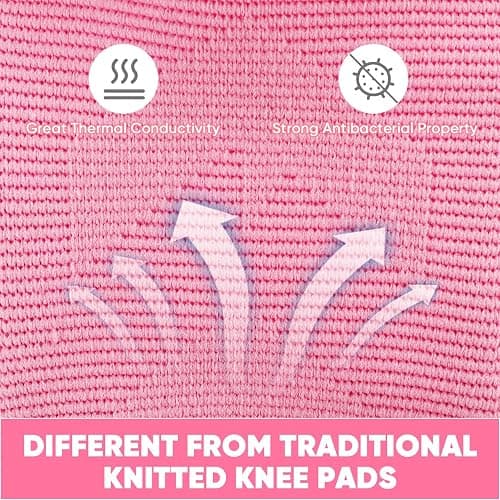 Volleyball Knee Pads for Girl Women, Knee Protector for Knee & Pain Relief. Calf Braces, Splints & Supports. Best Wide Knee supporter compression sleeve for Running Nurse Pregnant Pregnancy House Cleaner , Worker , Weight lifting , Dancer (Medium/Large) thumbnail 6