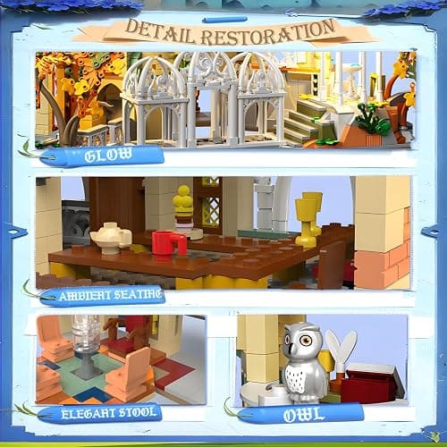 HJPLPXH Magic Medieval Castle Architecture Building Block Sets, Creative Ideals Gifts for Boys Girls Adults (1555PCS) thumbnail 5