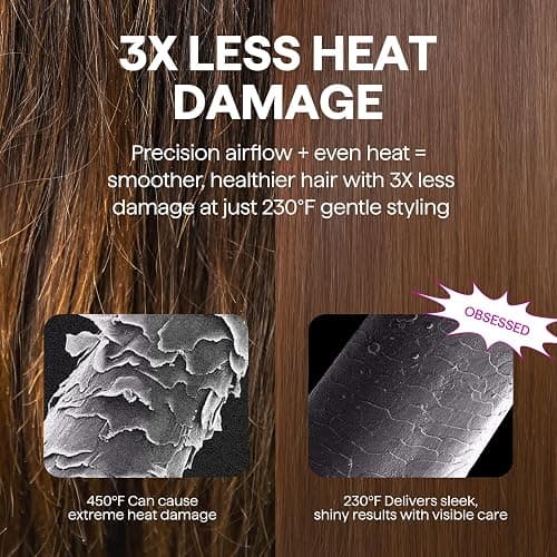Wavytalk Hair Dryer Brush Set, Air Sculpt 4-in-1 Hot Air Brush Set, Multi Hair Styler for Salon Blowouts, Smooth Curls, Volumizing and Straightening, Sleek and Less Frizz, Pink thumbnail 4