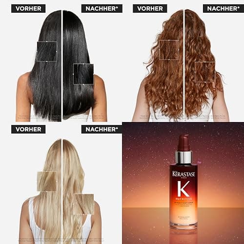 Kérastase Nutritive 8H Magic Night Serum, Nachtserum für normales bis leicht trockenes Haar, Pflegend und glättend für mehr Glanz und Geschmeidigkeit, Ohne Parabene thumbnail 3