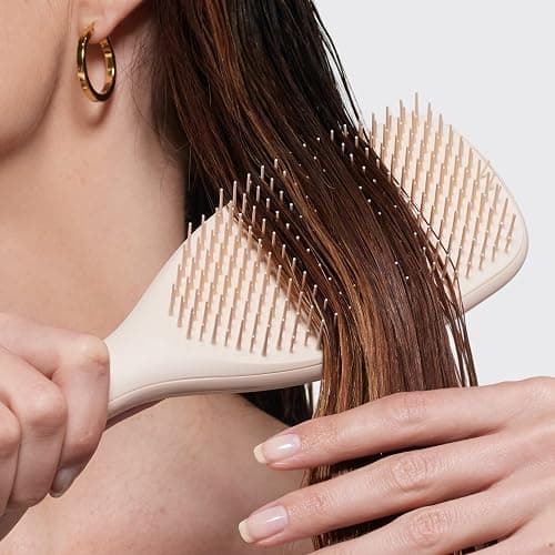 Tangle Teezer Large Ultimate Detangler Hairbrush for Wet & Dry Hair, Eliminates Knots & Reduces Breakage for Long, Thick, & Curly Hair Types, Vanilla thumbnail 8