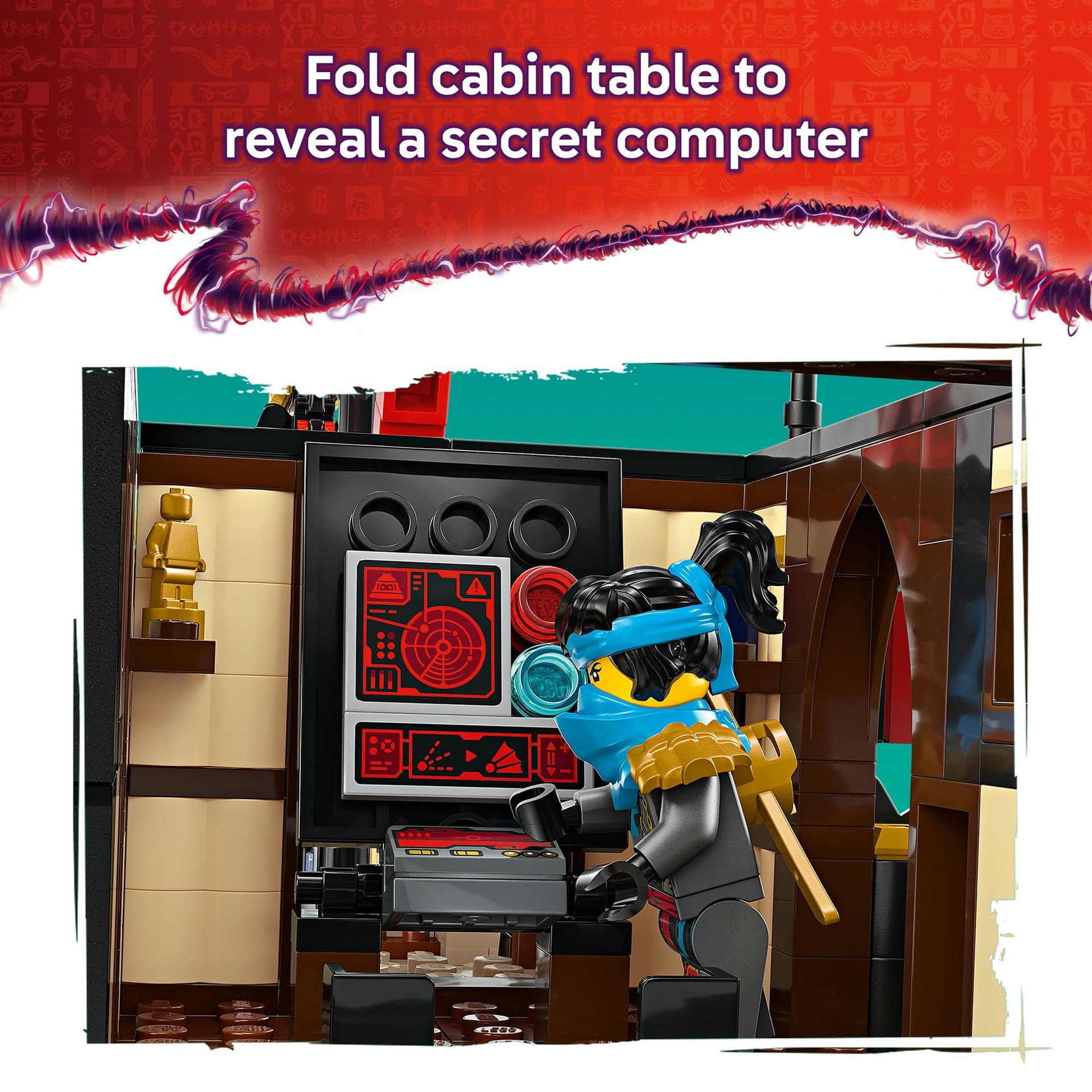 LEGO® NINJAGO® The Temple Bounty 71848 Ship Toy Building Kit with 6 Minifigures Including Cole, Fantasy Decor, Ninja Decorations for Kids, Toy Idea for Boys and Girls Aged 14 Years Old and up thumbnail 6