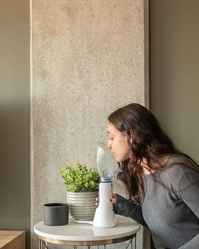 Crane x Halls Personal Vaporizer Steam Inhaler, Throat Steamer, Warm Steam Sinus Inhaler for Congestion and Cough Relief, Vapor Pad Compatible, Vocal Steamer for Singers thumbnail 3