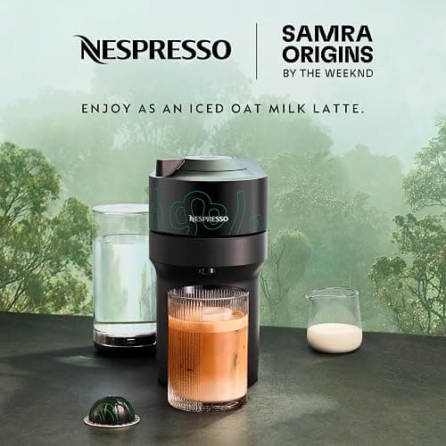 Nespresso Vertuo Pop+ Coffee and Espresso Maker by Breville, Samra Origins by The Weeknd Metad Green thumbnail 3