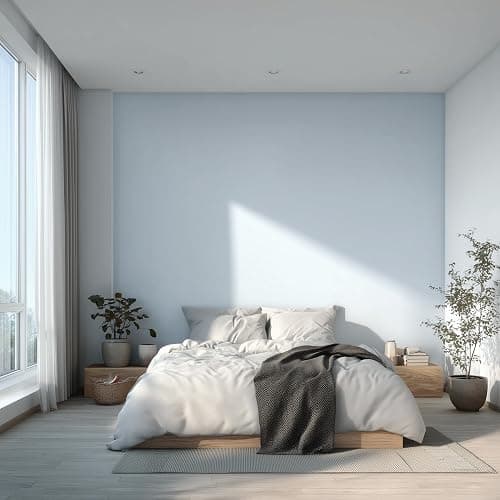 EVOLVE Interior Paint & Primer, Eggshell (Pale Blue), 1 Gallon – One-Coat Coverage, Excellent Hide, Low VOC, Low Odor, Washable Paint for Walls, Doors & Trim thumbnail 2