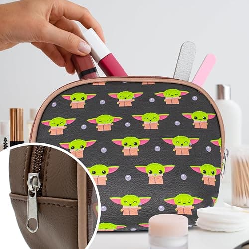 Loungefly Mandalorian Baby Yoda Grogu The Child 2 Piece Cosmetics Bag Set thumbnail 7