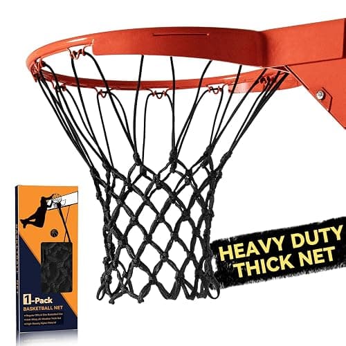 Premium Quality Professional Heavy Duty Basketball Net Replacement - All Weather Anti Whip,Fits Standard Indoor or Outdoor 12 Loops Rims12 Loops - Image 1