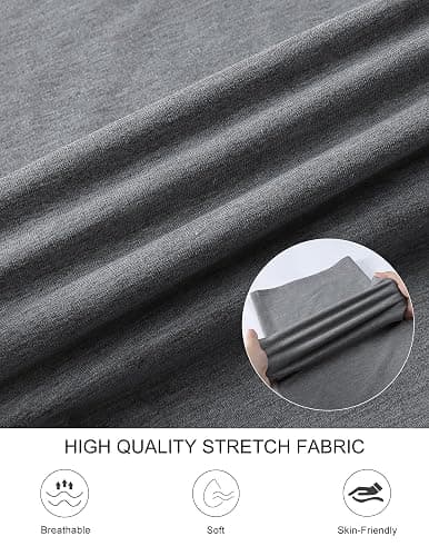 GEKCM Wide Leg Cotton Sweatpants Women Elastic Waisted Pants Baggy Straight Athletic Loose Casual Jogger Pants with Pockets thumbnail 5