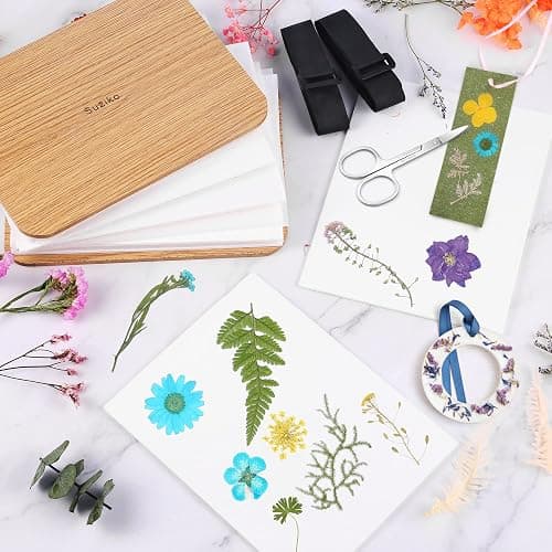 Suziko Kit Professionale per Pressare Fiori - 6 Strati, 16x21 cm, Kit per Pressare Fiori per Adulti e Bambini - Ottimo Regalo per gli Amanti delle Arti e dei Mestieri thumbnail 6