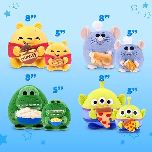 Snackles Disney 5-Inch Plush Toy 2 Pack by ZURU – Ultra-Soft Mini Stuffed Animal with Snack Accessory, Collectible Cuddly Plush for Kids, Tweens, and Disney Fans Ages 3+ thumbnail 6