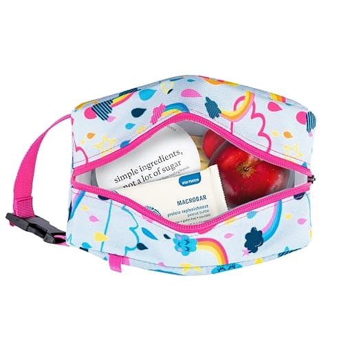 PackIt Freezable Snack Box, Rainbow Sky | Built-in ice packs, EcoFreeze+ Technology, Mini cooler, Office snacks, Small lunches, Buckle handle, Collapsible, Reusable thumbnail 7