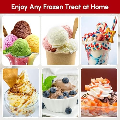 Ice Cream Maker Attachment for KitchenAid Stand Mixer | 2 Quart Ice Cream Bowl, Fits for KitchenAid 4.5 Qt & Larger Models - Homemade Ice Cream, Gelato & Sorbet, Ice Cream Machine by InnoMoon thumbnail 7