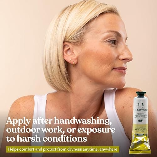 The Body Shop Hemp Hand Protector (1x 30ml), Intensive Hand Cream for Very Dry Hands, 96hr Heavy-Duty Moisture, Non-Greasy Vegan Hand Moisturiser with Hemp Seed Oil thumbnail 6