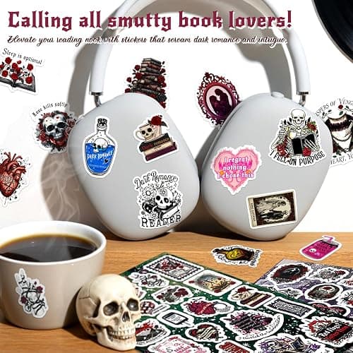 200PCS Dark Romance Book Stickers, Vinyl Spicy Romance Bookish Stickers for Adults, Journaling, Scrapbooking, Kindle & Laptop thumbnail 9