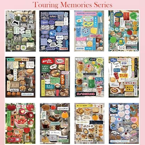 Japanese Manga Style Sticker Book,45 Sheets Comic Books Style Material Decoration Kawaii Stickers - 800+ Designs in 1 Book for DIY Scrapbooking Journaling Handbook Decoration (A) thumbnail 6