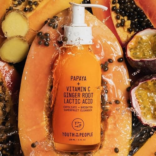 Youth To The People Superfruit Facial Cleanser - Papaya + Vitamin C Gentle Exfoliating Face Wash, Cellular Skin Renewal with AHA + BHA, Evens Skin Tone & Texture for Soft + Radiant Skin, Sulfate-free thumbnail 13