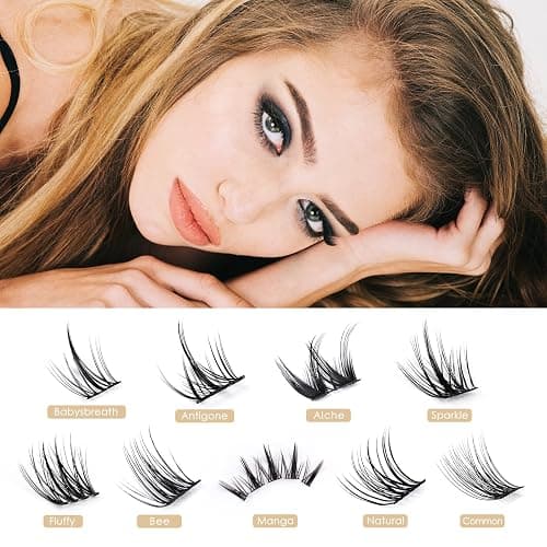 LANKIZ Lash Clusters for DIY Lash Extension, D Curl Individual Lashes, 10-16mm Cluster Lashes That Look Like Extensions, Natural Look Lash Extension at Home - Babysbreath D-Mix thumbnail 6