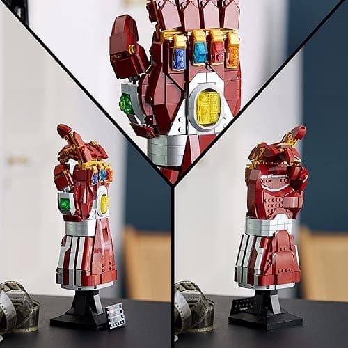 LEGO Marvel Nano Gauntlet, Iron Man Model with Infinity Stones, 76223 Avengers: Endgame Film Set, Collectable Memorabilia, Gift Idea for Adults and Teens - Multicolor thumbnail 4