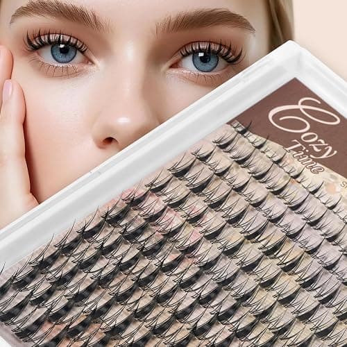 JMS&JMS Lash Clusters 144 Pcs Natural Cluster Lashes Invisible Band Manga Lashes Super Thin Band Reusable Soft & Comfortable(Fairy,8-18mix) thumbnail 6