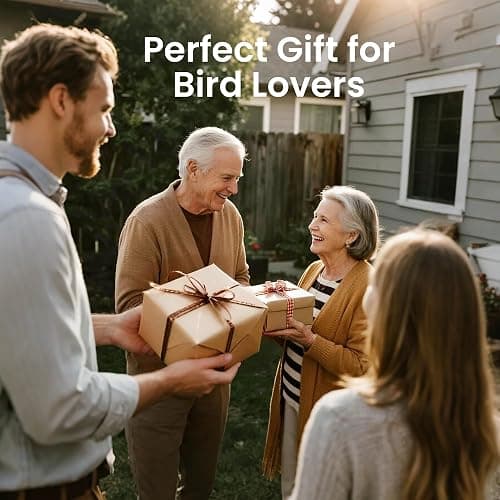 Smart Bird Feeder with Camera Solar Powered, 2K HD Video, AI Bird Species Identification, Instant Arrival Alerts, Weatherproof Design for Effortless Birdwatching, Best Gift for BirdLovers, Red thumbnail 9