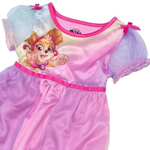 Paw Patrol Girls' Fantasy Gown Nightgown, RAINBOW SKYE thumbnail 2
