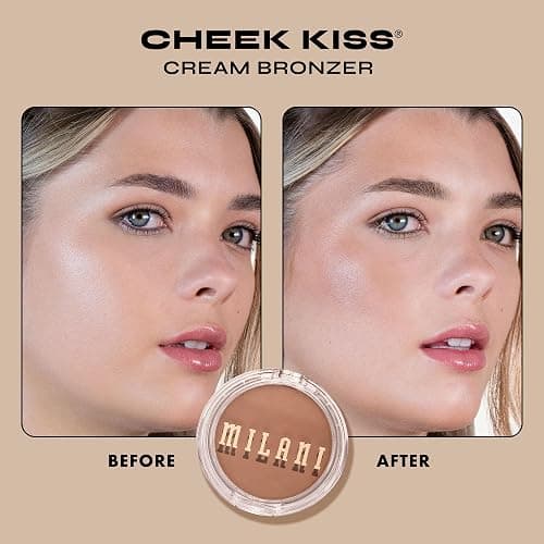 Milani Cheek Kiss Cream Bronzer, 110 - Hey Honey, Vegan & Cruelty-Free, Made in Korea, Lightweight Glow, Soft Matte Finish thumbnail 2