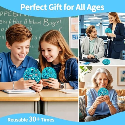 Reusable Picky Fidget Pad Over 30 Times, Skin Picking Fidget Toys, Reusable Picking Pad, Remeltable Big Pick Party Toy, Dermatillomania Toys for Anxiety, Relief Stress, Gifts for Adults thumbnail 8