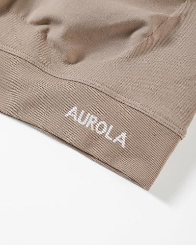 AUROLA Influence Crop Top Workout Shirts for Women, Ultra-Soft Seamless Gym T Shirts Short Sleeve Running Workout Tops thumbnail 6