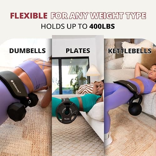 Bellabooty Premium Hip Thrust Belt - Adjustable Exercise Belt for Glutes & Squats, Hip Thrust Pad for Comfort, Versatile Gym Equipment for Home - Weightlifting Belt Support for Women thumbnail 6