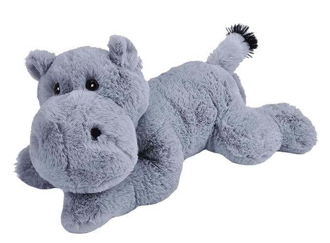 Wild Republic EcoKins Hippo Stuffed Animal 12 inch, Eco Friendly Gifts for Kids, Plush Toy, Handcrafted Using 16 Recycled Plastic Water Bottles - Image 1