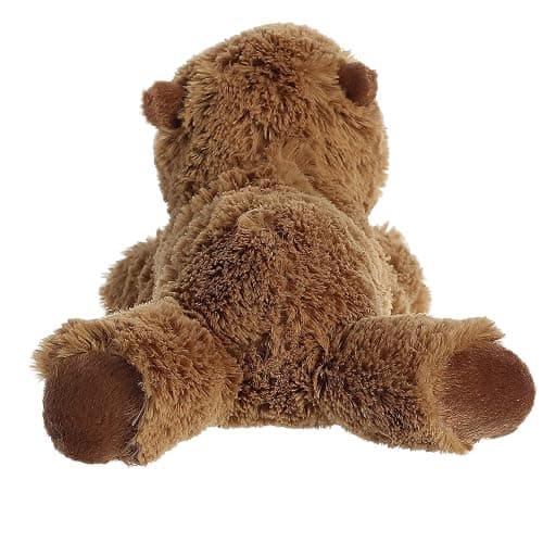 Aurora Mini Flopsie 9" Charlie Capybara Adorable Stuffed Animal | Compact tummy-lying animals with bean-filled stability thumbnail 4