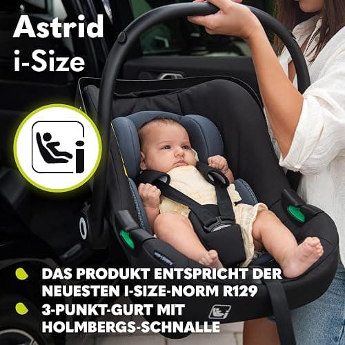 Lionelo ASTRID i-Size Baby Autositz 40-87 cm, Babyschale Gruppe 0+, Rückwärtsgerichtete Montage, 3-Punkt-Sicherheitsgurt Seitenschutz, Sitzeinlage Dri-Seat thumbnail 5