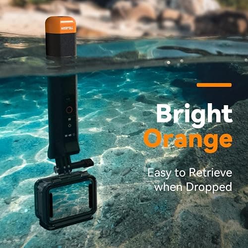 TELESIN Floating Selfie Stick Hand Grip Waterproof Handle with Bluetooth Remote for GoPro Hero 13 12 11 10 9 8 Handle Mount Accessories for Action Camera thumbnail 2