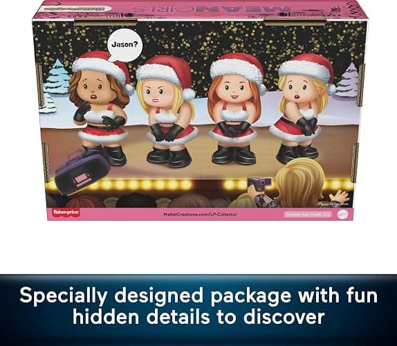 Little People Collector Mean Girls Movie Special Edition Holiday Set for Adults & Fans, 4 Figures in a Display Box thumbnail 5
