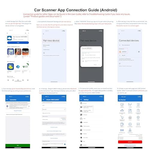 Veepeak OBDCheck BLE Bluetooth OBD II Scanner for iOS & Android, Car Wireless Check Engine Light Code Reader Diagnostic Tool thumbnail 7
