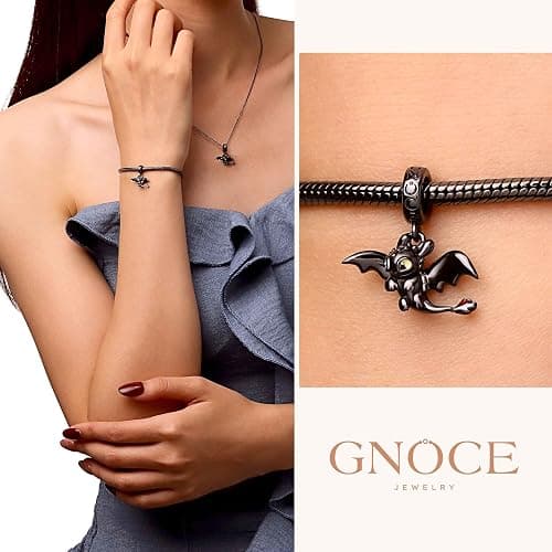 GNOCE X How to Train Your Dragon S925 Silver Pendant Dangle Charms thumbnail 4