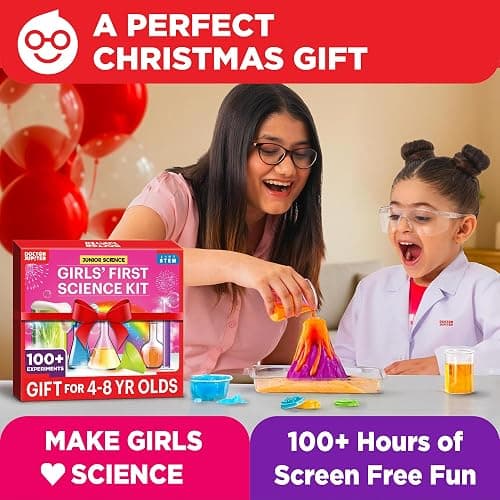 Doctor Jupiter Girls' First Science Kit for Kids Ages 4-5-6-7-8 | Christmas, Birthday Gift Ideas for 4+ Year Old Girls | STEM Toy Kit with 100+ Experiments | Learning & Educational Projects thumbnail 9