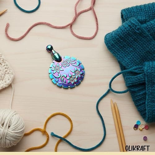 Olikraft 4-Pack Yarn Cutter Pendant Set - Yarn Cutter Tool, Ideal for Knitting & Crafting, Easy Grip, Compact Design, Crochet Gifts for Crocheters (Rainbow) thumbnail 7