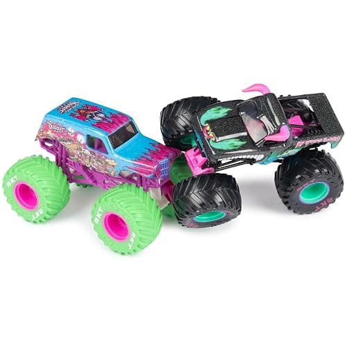 Monster Jam, Official Nitro Neon, Son-uva Digger Vs. El Toro Loco, 1:64 Scale Die-Cast Monster Trucks, Kids Toys for Boys Ages 3 and up thumbnail 3