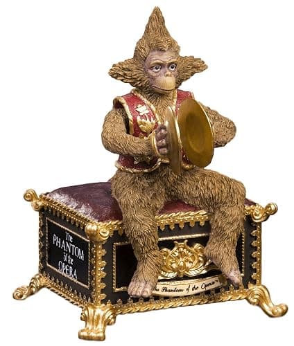 The San Francisco Music Box Company The Phantom of The Opera™ Musical Monkey Figurine - Image 1