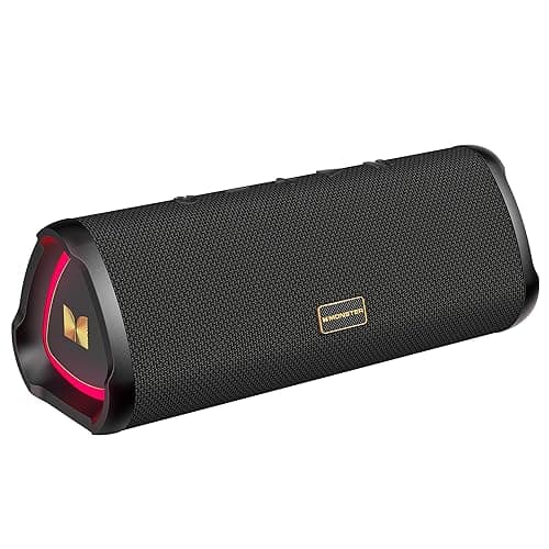 Monster Prism Bluetooth Speaker, Portable Wireless Speakers with 20W Stereo Sound, 24H Playtime, IPX6 Waterproof, TWS Pairing, Bluetooth 6.0, AUX & TF-Card Input, for Home/Outdoors/Beach/Travel