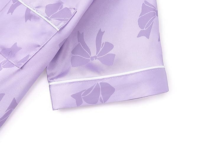 Topgal Satin Pajamas for Girls Coat Style Unicorn & Cat Silky Button Down PJ Set Size 6-16 thumbnail 5