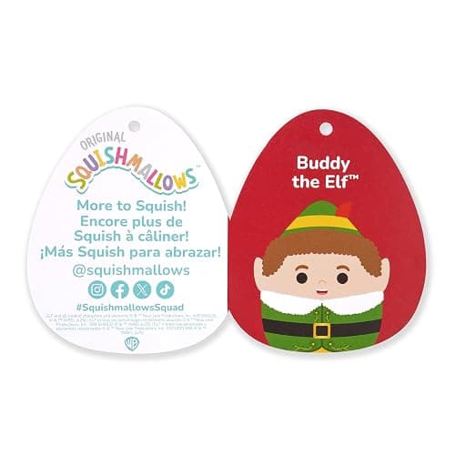 Squishmallows Original 12in Buddy The Elf – Official Jazwares Plush (Medium-Sized) thumbnail 7