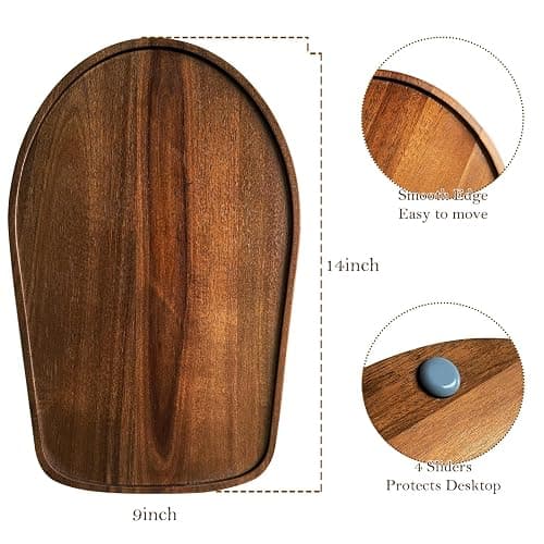 Acacia Wood Mixer Slider Mat for Kitchen Aid 4.5-5 Qt Tilt-Head Stand Mixer Kitchen Appliance Slider Tray Countertop Storage Attachments thumbnail 3