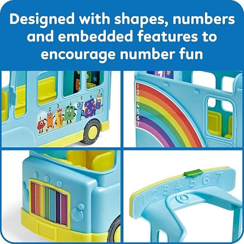 hand2mind Numberblocks Rainbow Counting Bus, Music Toys for Kids Ages 3-5, Toddler Musical Toys, Play Figure Playsets, Number Toys, Preschool Learning Toys, Math Toys, Birthday Gifts for Kids thumbnail 7