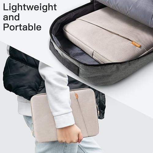 JETech Laptop Sleeve for 13-14Inch MacBook Air/Pro (M5/M4/M3/M2/M1) 2020-2025, 13-13.6 Inch Notebook, Waterproof Shock Resistant Bag Case with Accessory Pocket (Starlight) thumbnail 6
