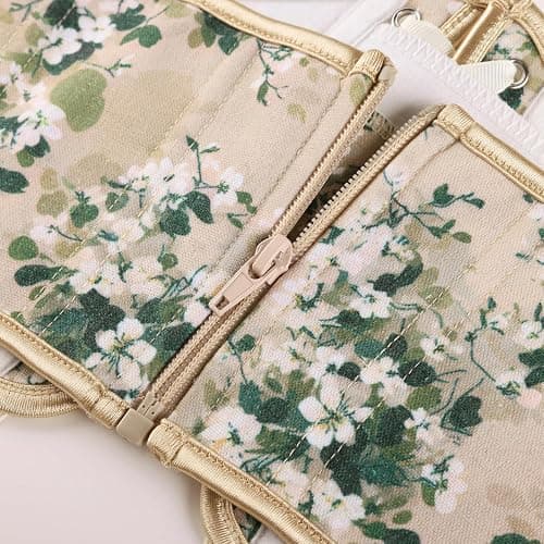 Scarlet Darkness Corset Belt for Women Renaissance Lace up Floral Corsets | Fishbone Support, Underbust Wide Waist Belt, Ren Faire Accessories thumbnail 4