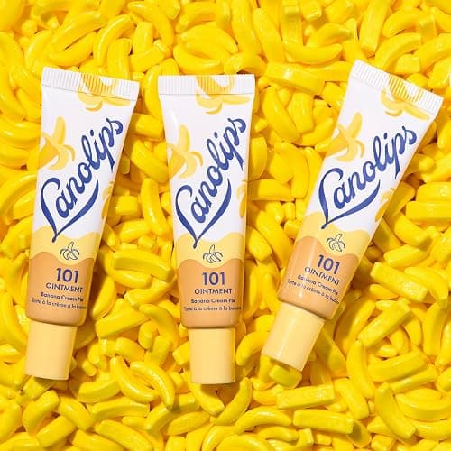 Lanolips 101 Ointment - Lanolin Lip Balm for Smooth, Hydrated & Healthy Lips - Multipurpose Ointment with Lanolin Oil for Dry Cuticles & More - Banana Cream Pie (0.35 oz) thumbnail 4