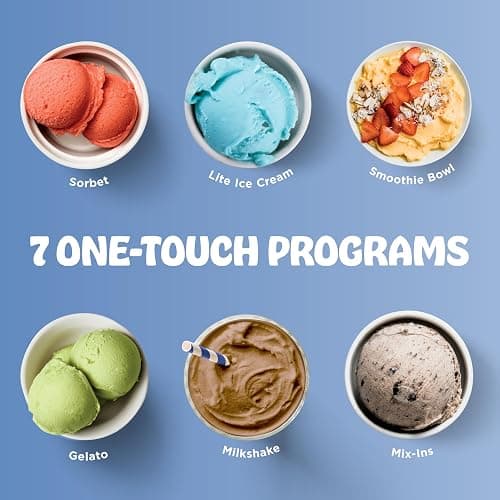Ninja NC301 CREAMi Ice Cream Maker, for Gelato, Mix-ins, Milkshakes, Sorbet, Smoothie Bowls & More, 7 One-Touch Programs, with (2) Pint Containers & Lids, Compact Size, Perfect for Kids, Silver thumbnail 5